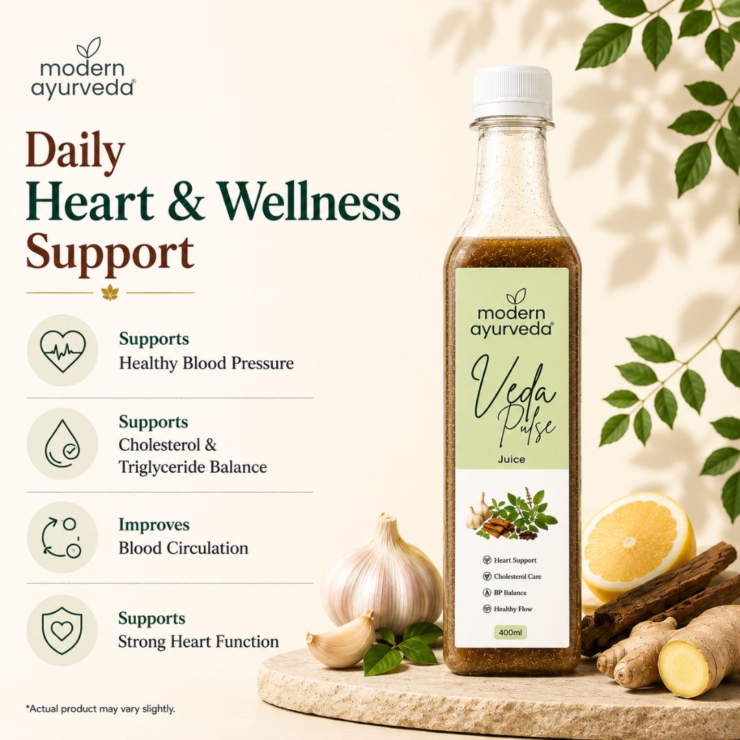 Vedapulse Juice 400 ml - For Heart Health & Cholesterol Balance