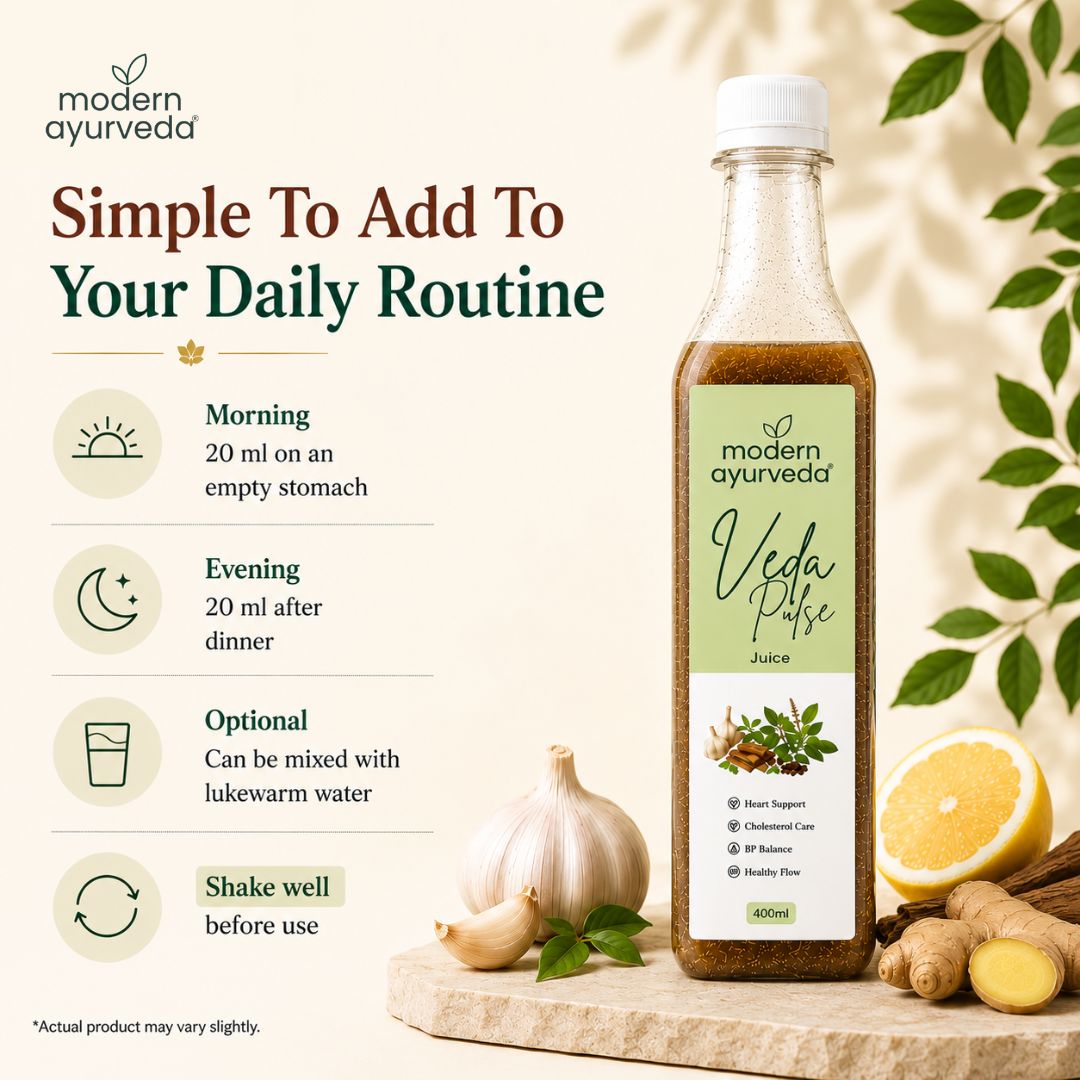 Vedapulse Juice 400 ml - For Heart Health & Cholesterol Balance