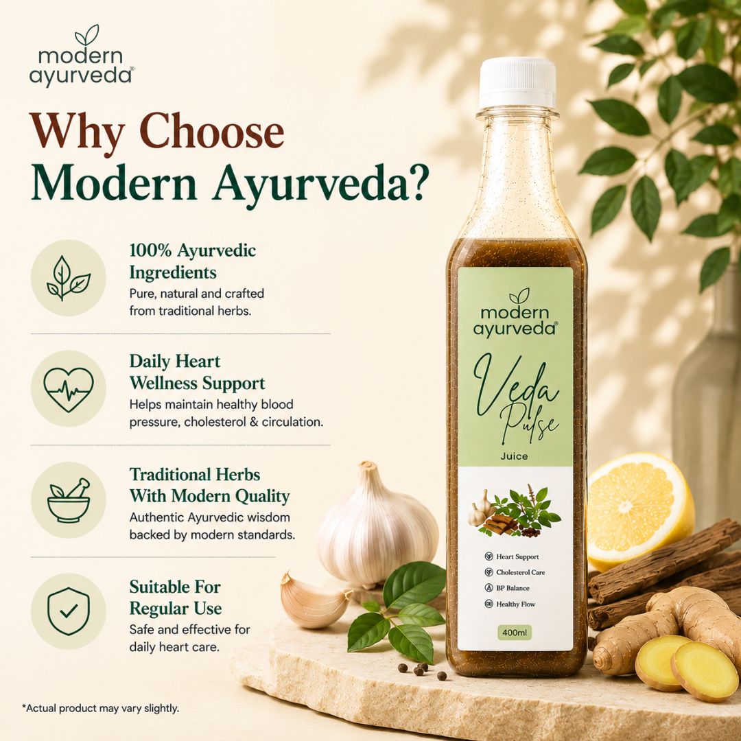 Vedapulse Juice 400 ml - For Heart Health & Cholesterol Balance