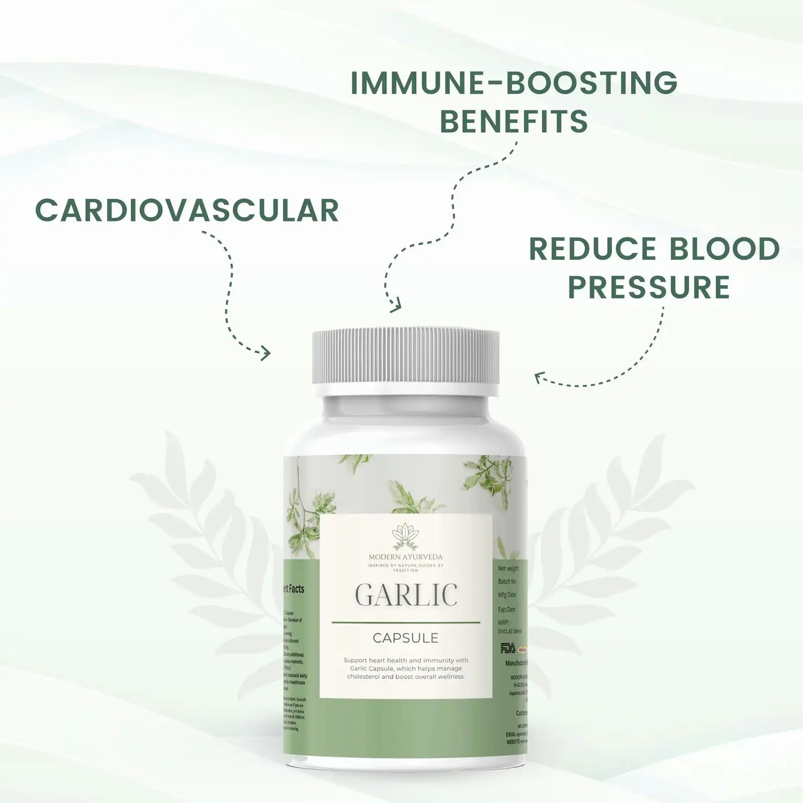Garlic Capsules (60 capsules)  Supports heart health and boosts immunity.