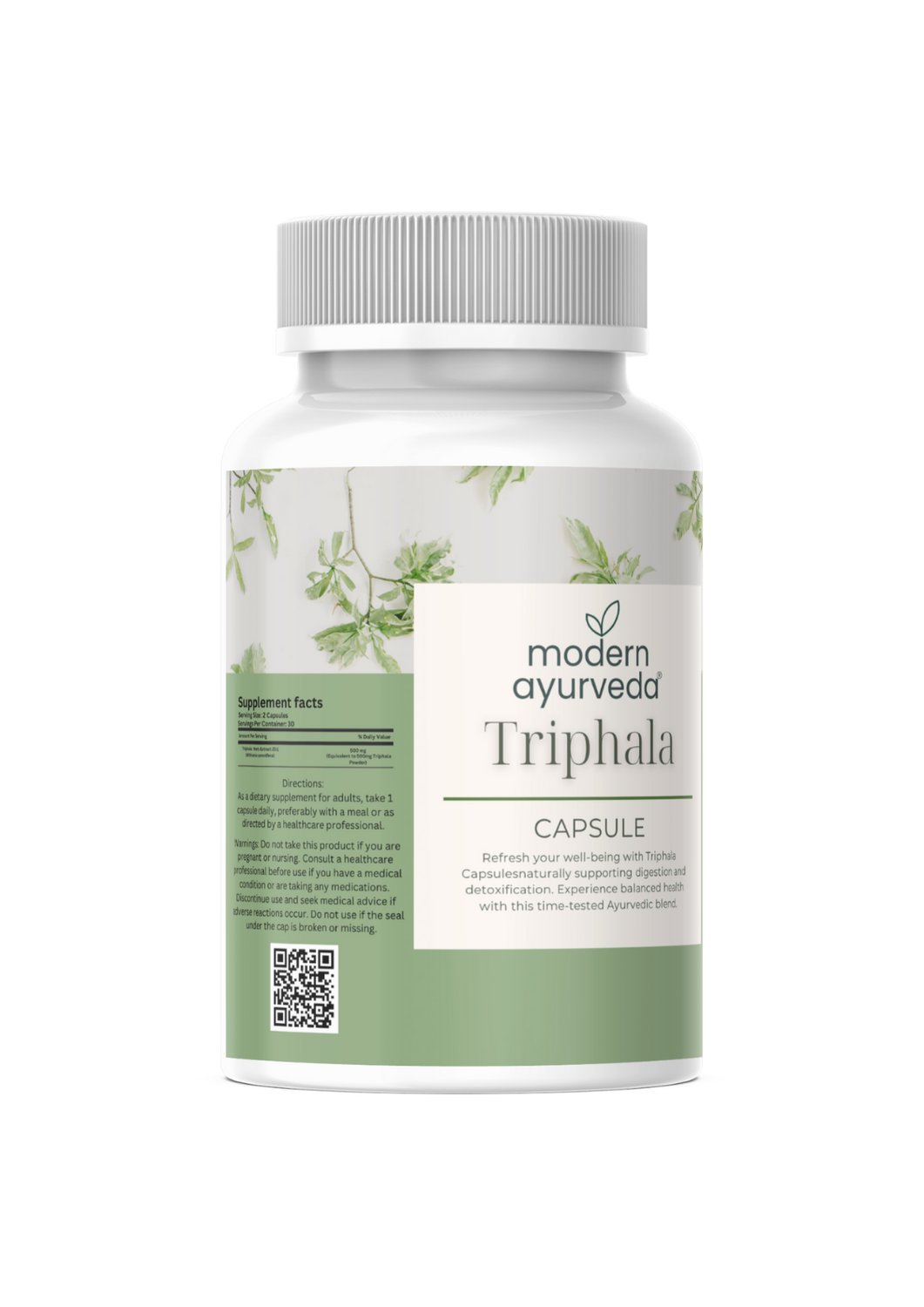 Triphala Capsules (60 capsules) - Detoxifies Body & Promotes Digestive Wellness
