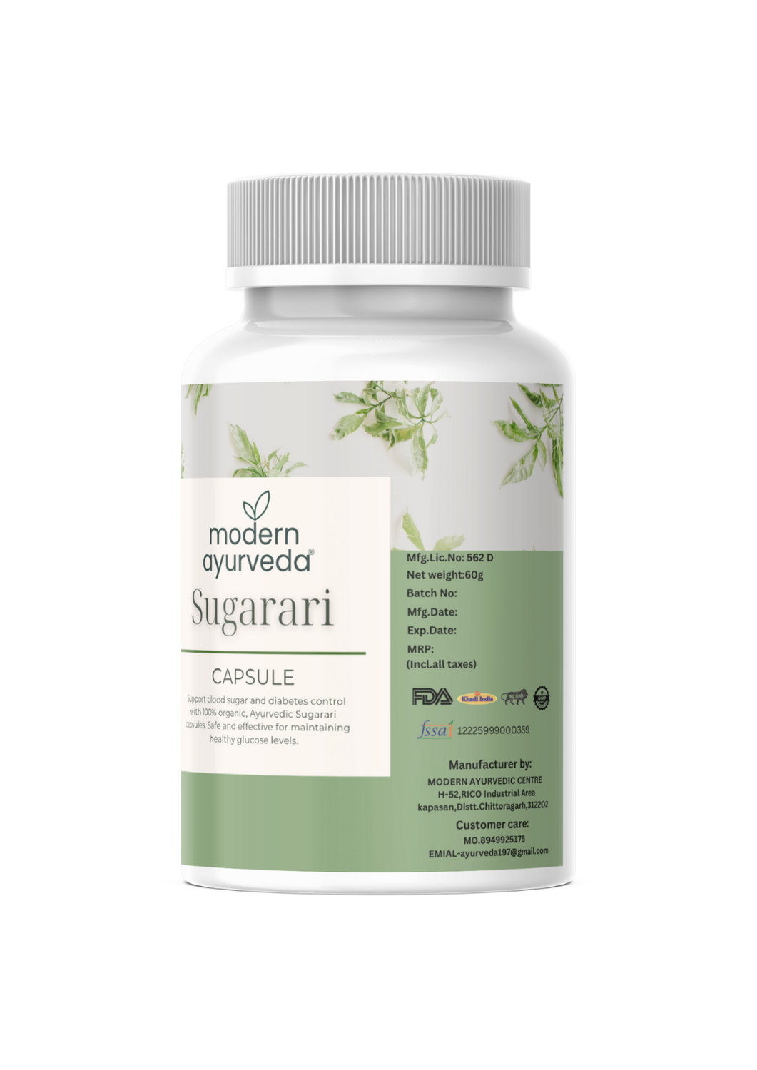 Sugarari Capsule (60 Capsules) - Manages High Sugar Levels