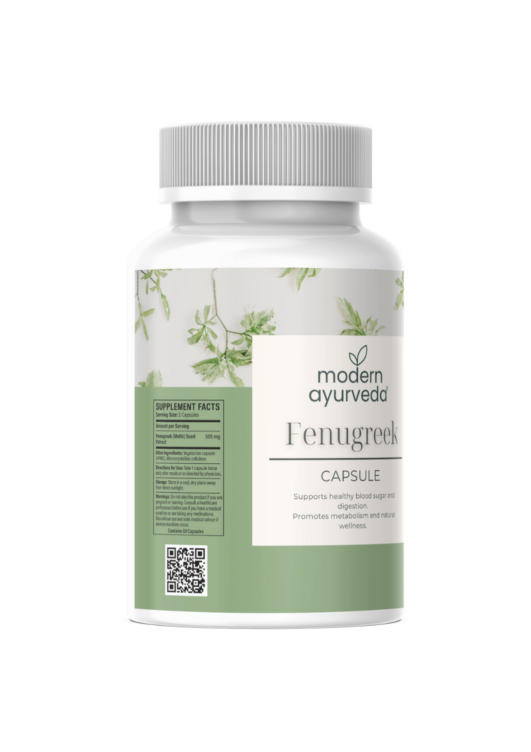 Fenugreek (Methi) Capsules (60 capsules) - Controls Sugar Levels & Boosts Metabolism