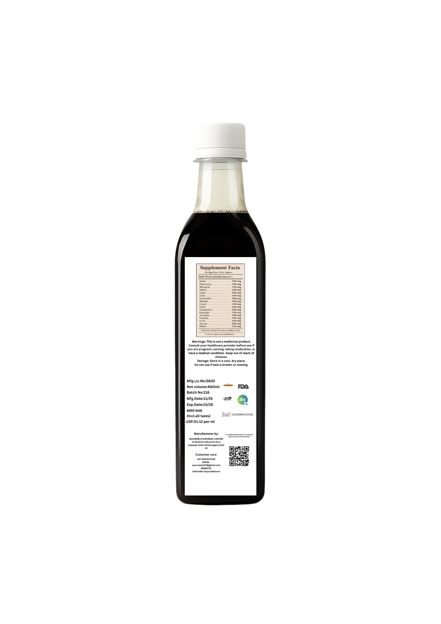 Livyam DS Syrup 400ml - For Liver Detox