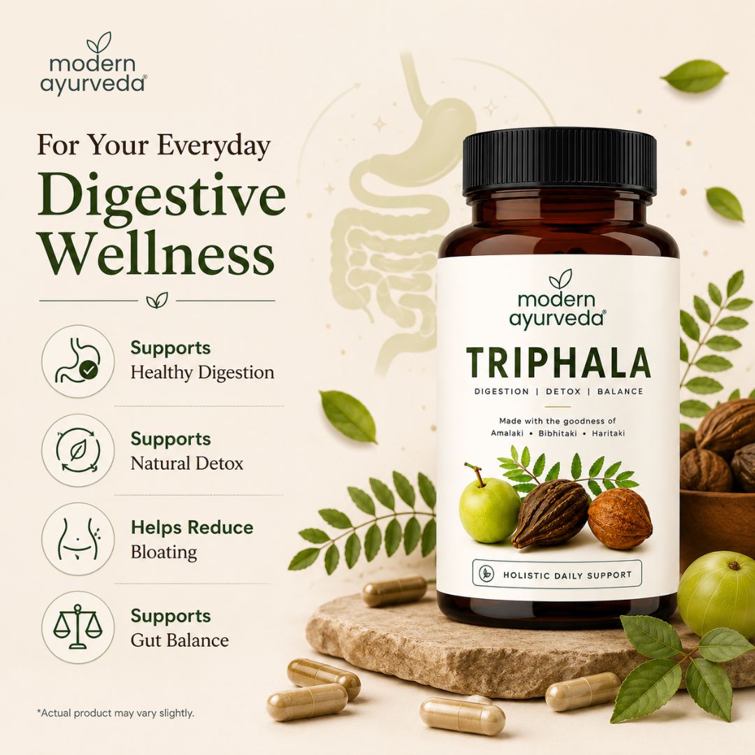 Triphala Capsules (60 capsules) - Detoxifies Body & Promotes Digestive Wellness