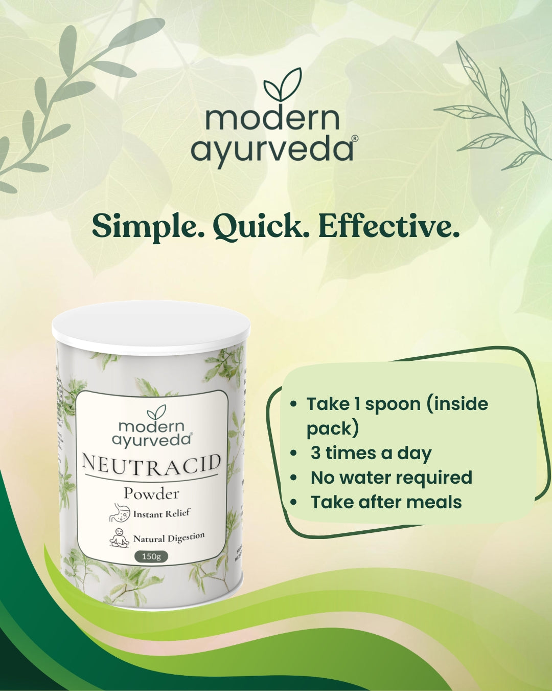 Neutracid Powder (150g)  Instant relief from acidity & digestion issues