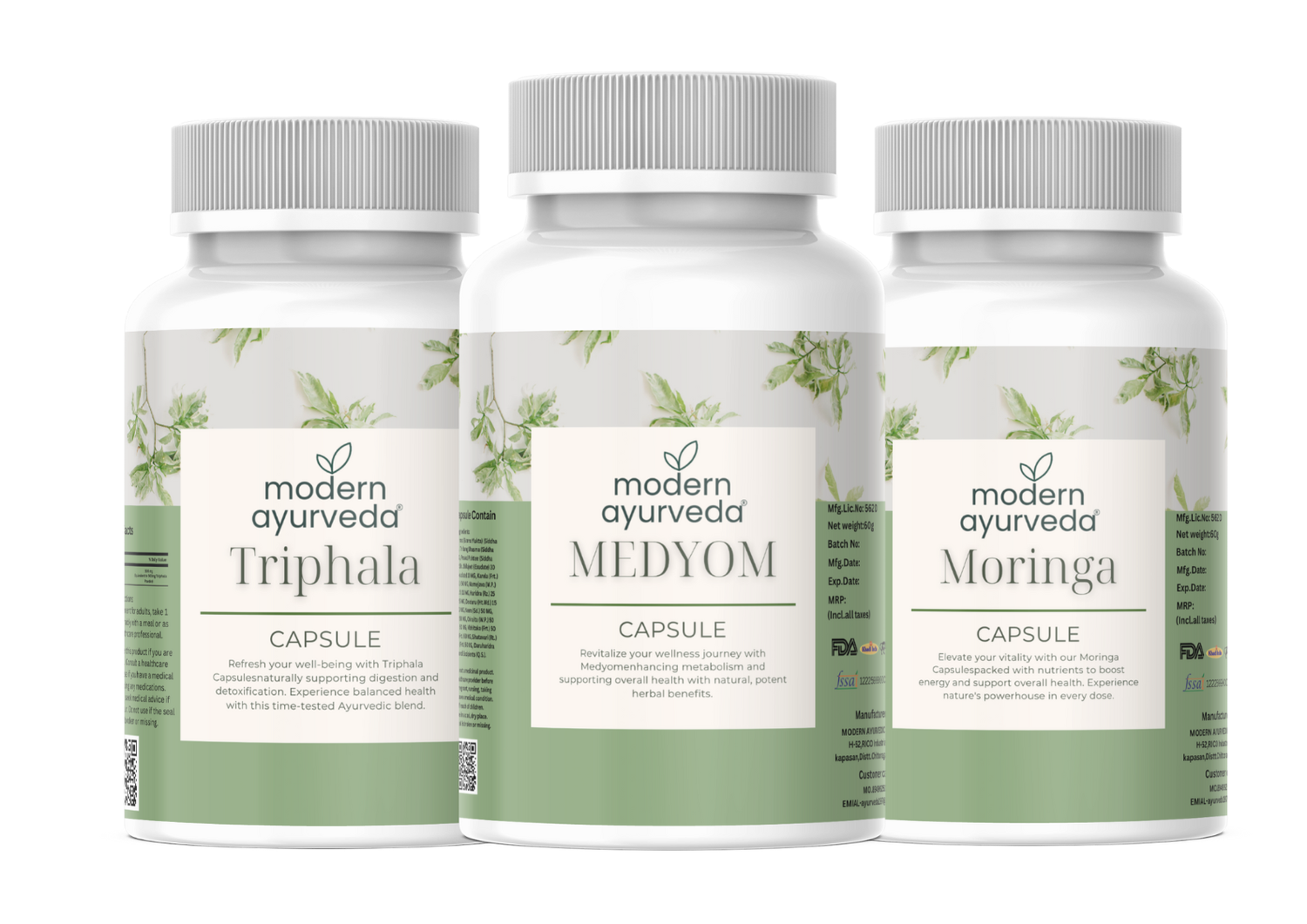 Ayurfit: Medyom, Moringa & Triphala Combo