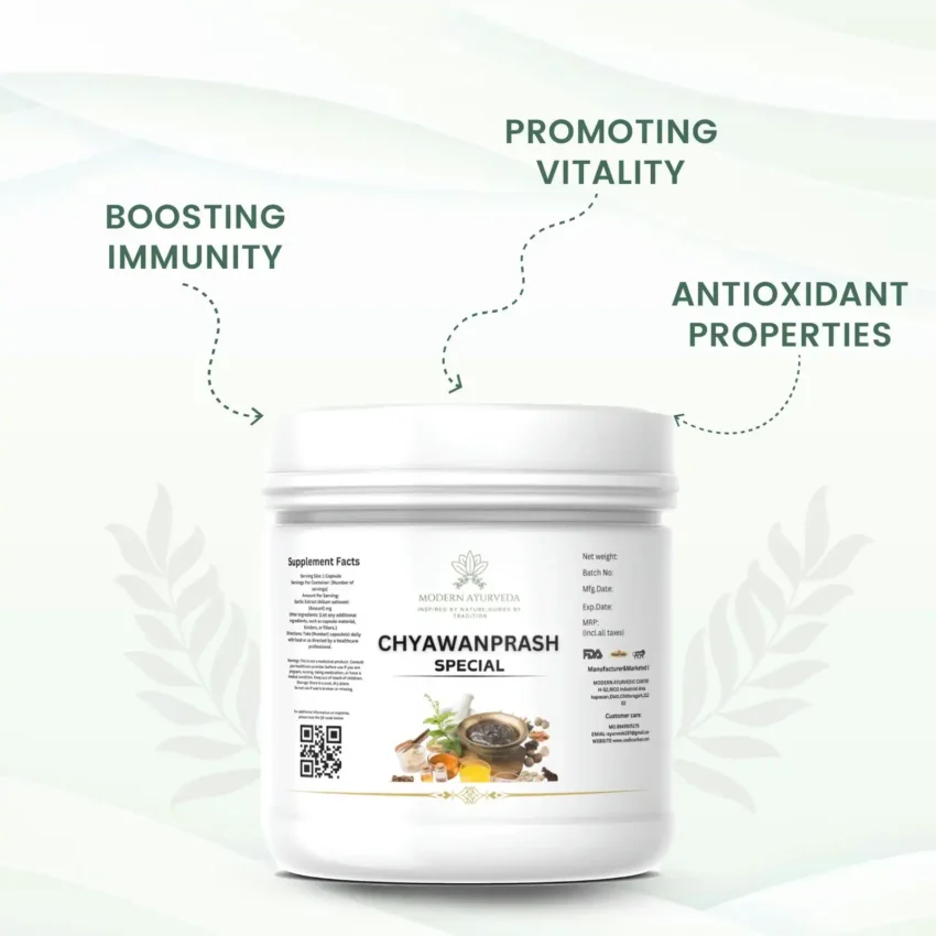 Chyawanprash (500g)  Boosts immunity, energy, and overall vitality.