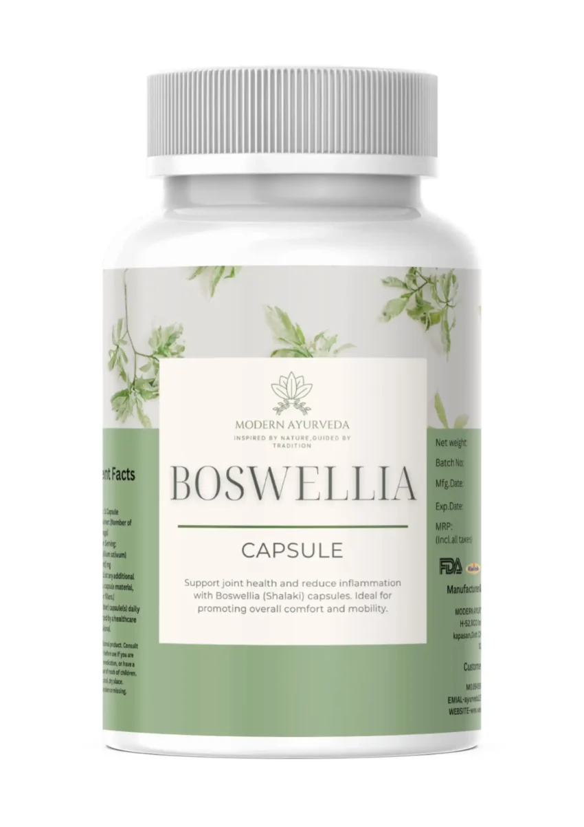 Boswellia Capsules (60 capsules)  Promotes joint health and reduces inflammation.