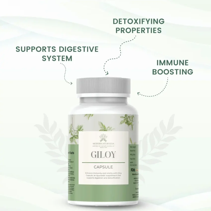 Giloy Capsules (60 capsules)  Enhances immunity and detoxification.