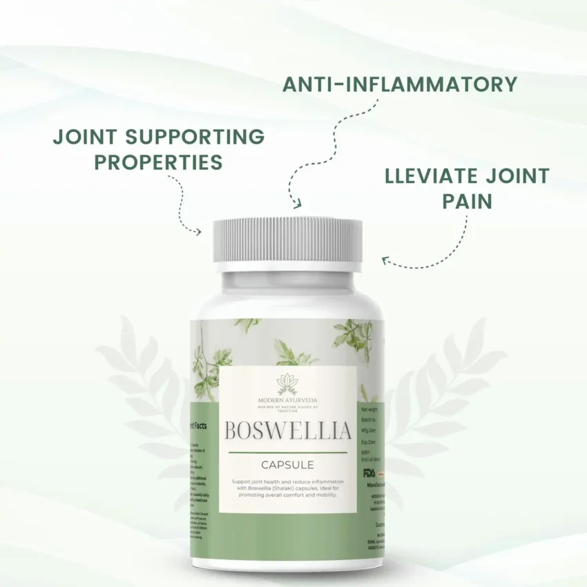 Boswellia Capsules (60 capsules)  Promotes joint health and reduces inflammation.