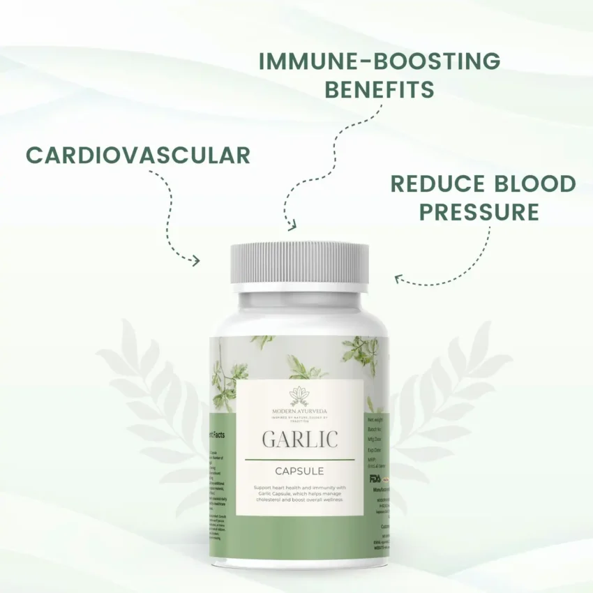 Garlic Capsules (60 capsules)  Supports heart health and boosts immunity.