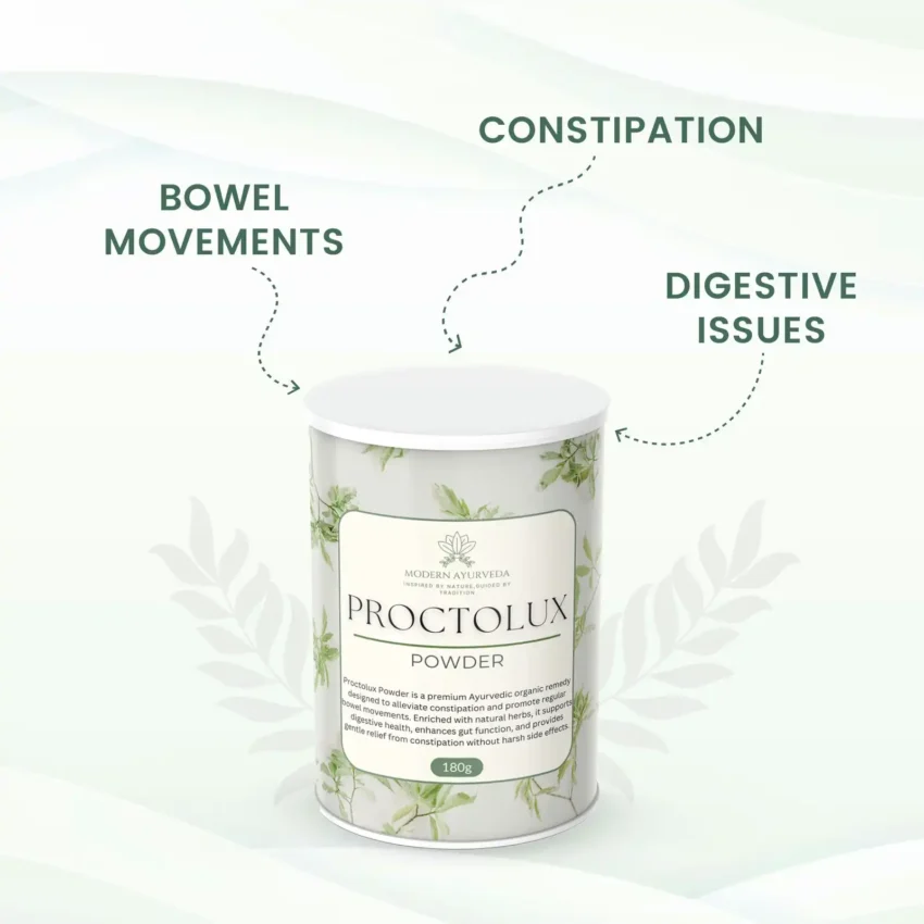 Proctolux Powder (180g)  Gentle relief from constipation and digestive discomfort.