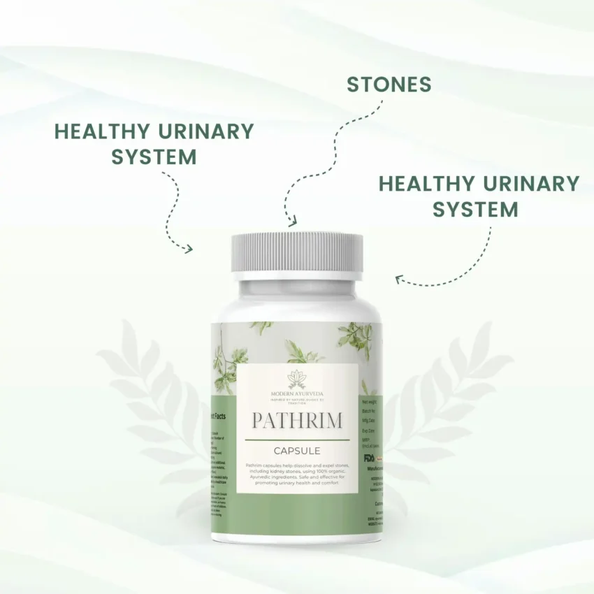 Pathrim Capsules (60 capsules)  Ayurvedic support for kidney stones and urinary health.